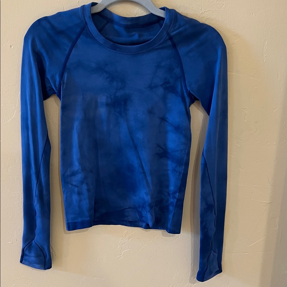 Lululemon Swiftly Tech 2.0 Race length Blue Marble Dye Psychic Size 2